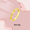 Heart Ring: Gold-Plated Brass Index Finger Ring, Simple Couple Design - Perfect Qixi Festival Gift for Girlfriend