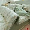 Bedding Four-piece Set Printed Skin-friendly Water Wash Sheets Quilt Cover Pillowcase Set