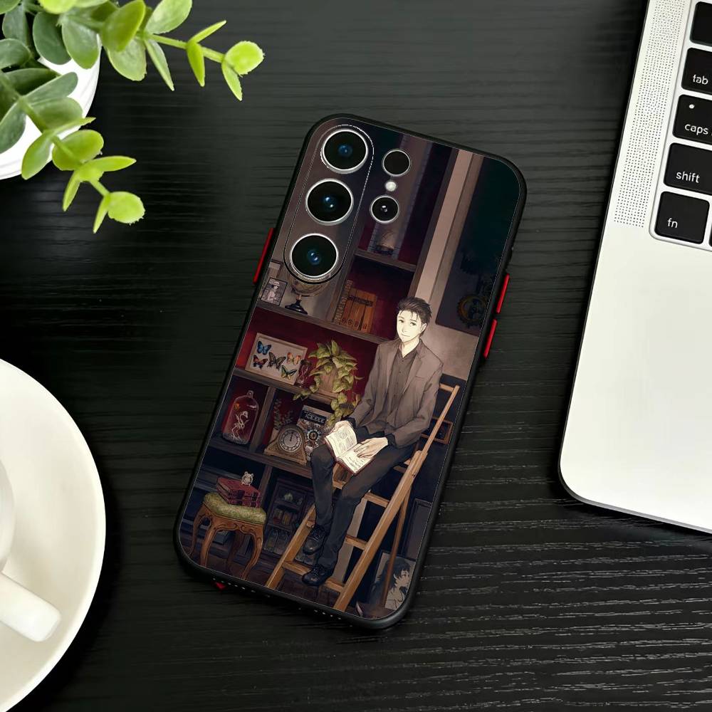 STEINS GATE D-Rintaro O-Okabe Phone Case For Samsung S26,S25,S24,S23,S22,S30,S21,Ultra,Plus,FE 5G Black Soft Cover