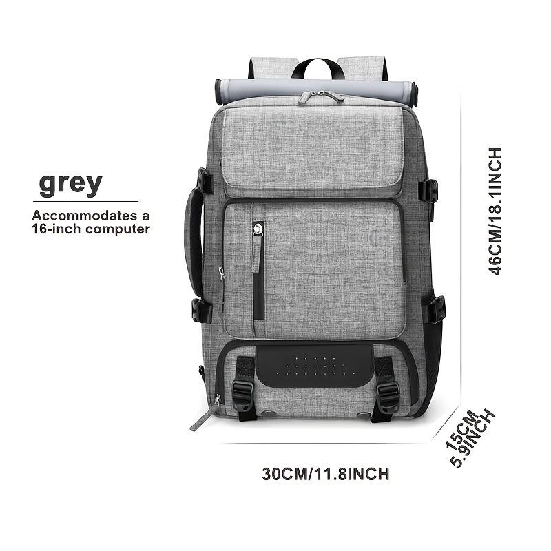 

FRN 2025 Новый водонепроницаемый рюкзак 3 в 1 для путешествий на открытом воздухе 15,6,16 дюймов Многофункциональный рюкзак для ноутбука 6616 серый
