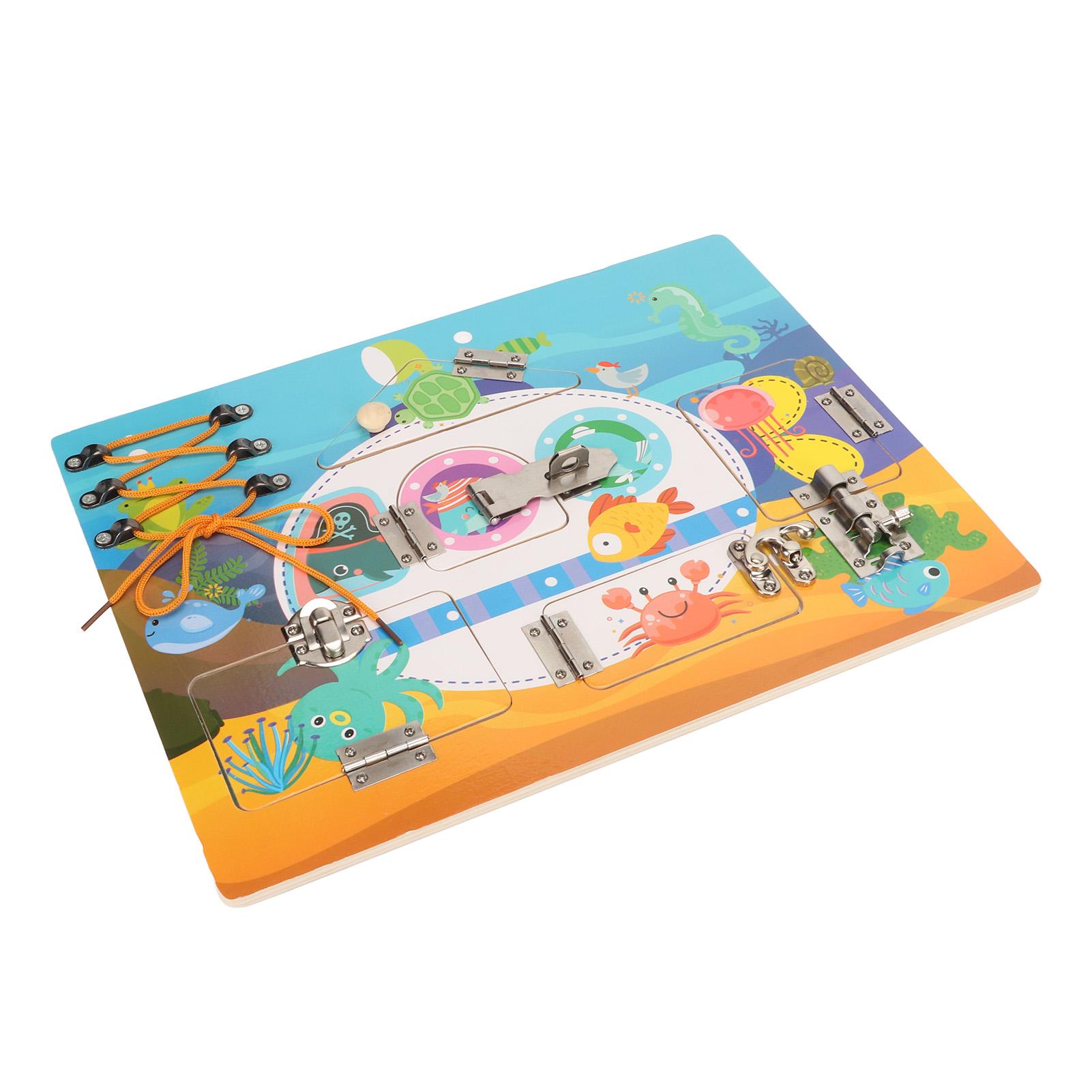 

Elderly Fidget Board Improve Cognitive Skills Reduce Anxiety Dementia Wooden Sensory Board for