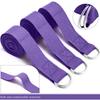 183*3.8cm Yoga Strap Cotton Exercise Yoga Belt Adjustable Woven Stretch D-Ring Buckle Fitness Stretching Bands Pilates Rope