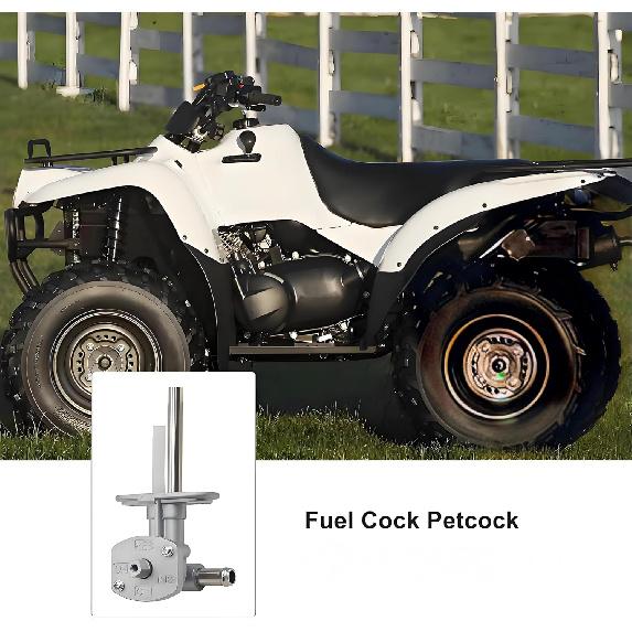 Fuel Valve Petcock for Kawasaki Prairie 360 KVF360 2003-2013, Gas Tank Switch Valve Assy Lever 51023-1402 51023-1316