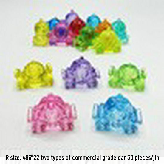 Transparent Acrylic Gemstone Toy with Hole - DIY Decoration