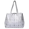 JIMMY CHOO SOFIA Star Studs Leather Tote Bag SilverUsed