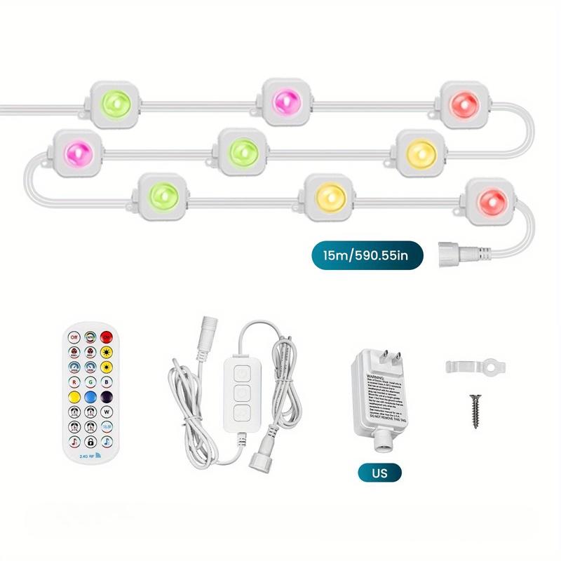 

MIMI RGB Permanent Outdoor Lights IP67 Waterproof LED Eaves Lights DIY Scene Modes for Halloween and Holiday Decor