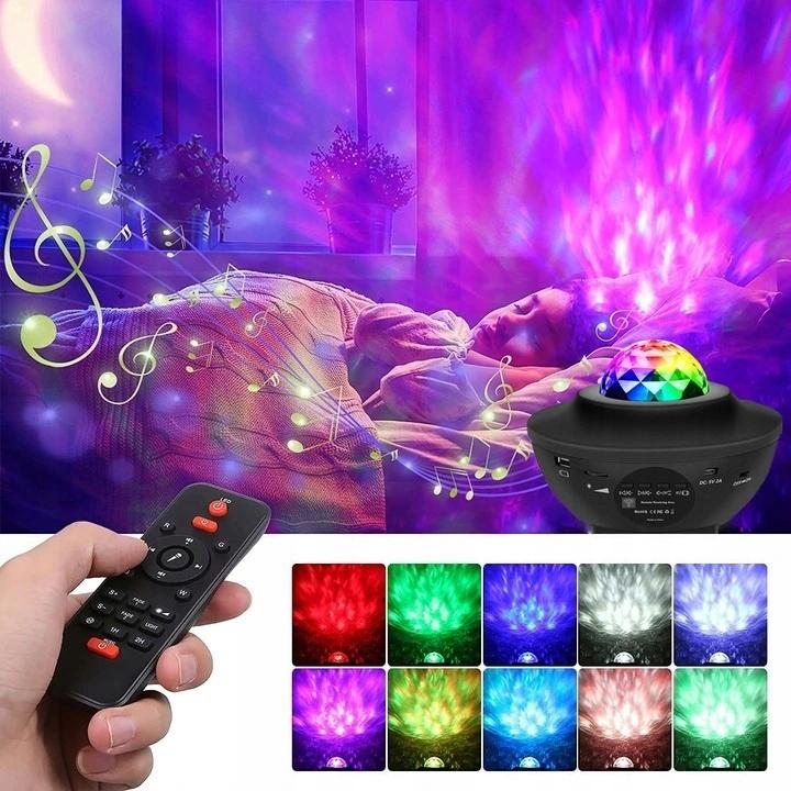 LED Sternprojektor Nachtlicht mit Lautsprecher