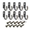 50 Pcs Zinc Zinc Zinc Alloy Vintage Hooks Curved Buckle Clasp Hook Antique Hook Hanger  Clothes
