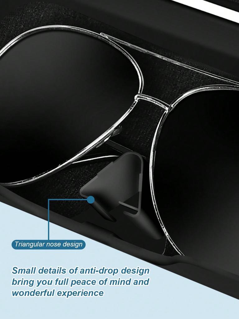 One‑Click Car Sun Visor Storage Bag – Fully Enclosed, Dustproof & Shockproof, with Spring Clip, Fits All Vehicles