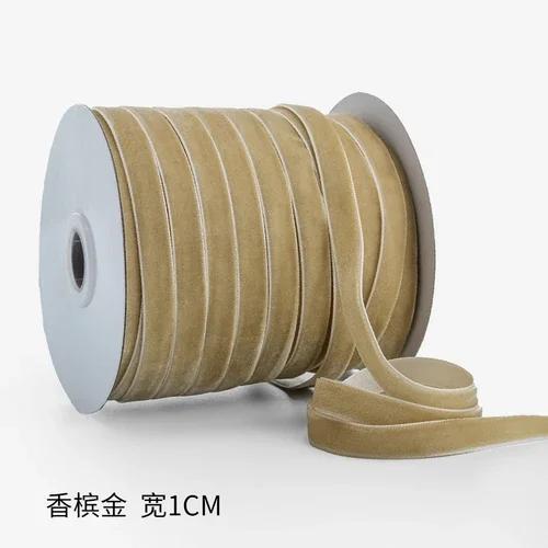 50yards 10mm Velvet Ribbon Wedding Party Decoration Handmade Gift Wrapping Hair Bows DIY Christmas  Sewing Crafts Fabric Ribbons