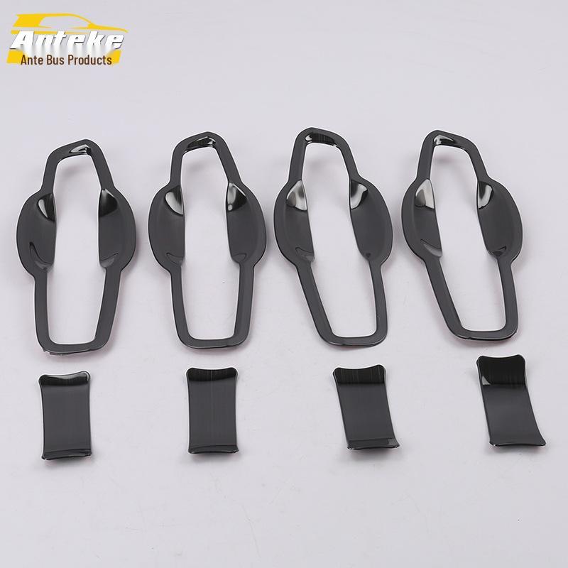 Fits 18 Lynk&Co 03 Models: Door Bowl Bright Ring & Protective Film Set - Anti-Scratch, Wear-Resistant Car Accessory.