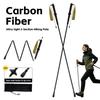 Carbon-Trekkingstock, Ultraleicht 120g, 5-teiliges faltbares Design, 110/120/130cm, Leichter Wanderstock für Bergsteigen & Rucksacktouren
