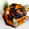 Colorful Animals  Pattern, Automatic Folding Umbrella, Portable and Foldable Design, 8 Ribs, a Christmas or Birthday Gift.