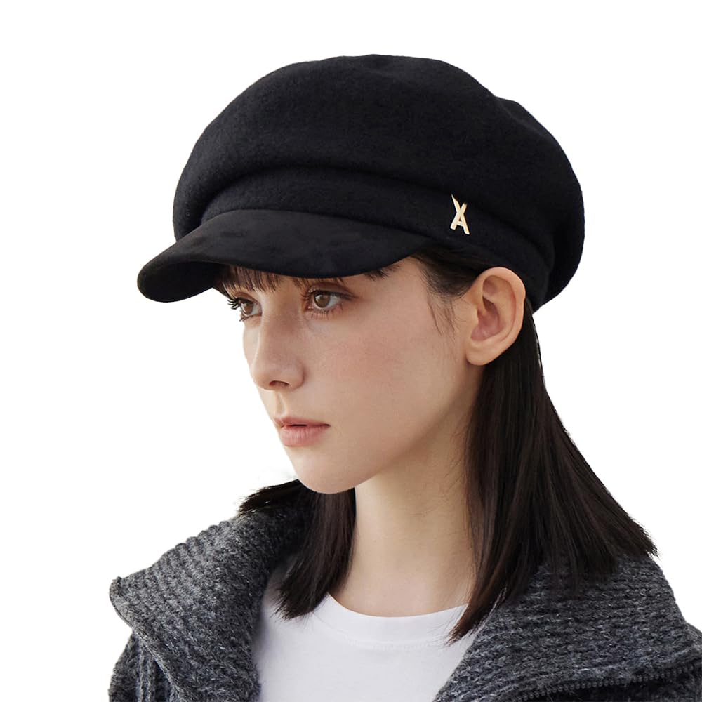 

Кепка газетчика VA Stud Wool Combo Черная чёрный