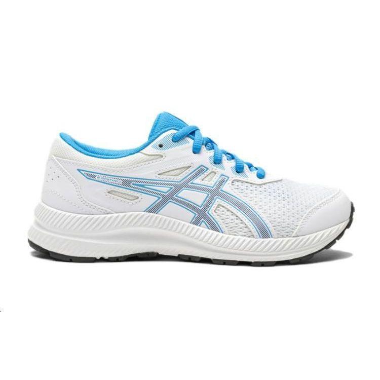 Asics Gel-Contend 8 Comfortable Lightweight Stability Outdoor Sports Running Shoes Kids Sneakers White 1014A259-107