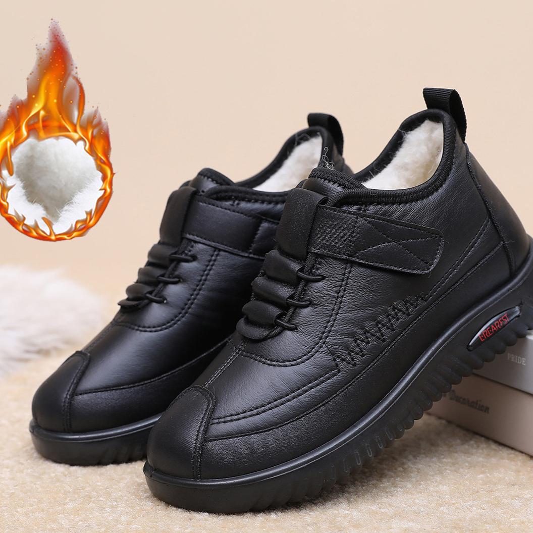 

Женские зимние теплые ботинки для снега, легкие ботильоны с подкладкой из искусственного меха, повседневные нескользящие водонепроницаемые короткие ботинки с подкладкой из флиса, обувь для женщин 35