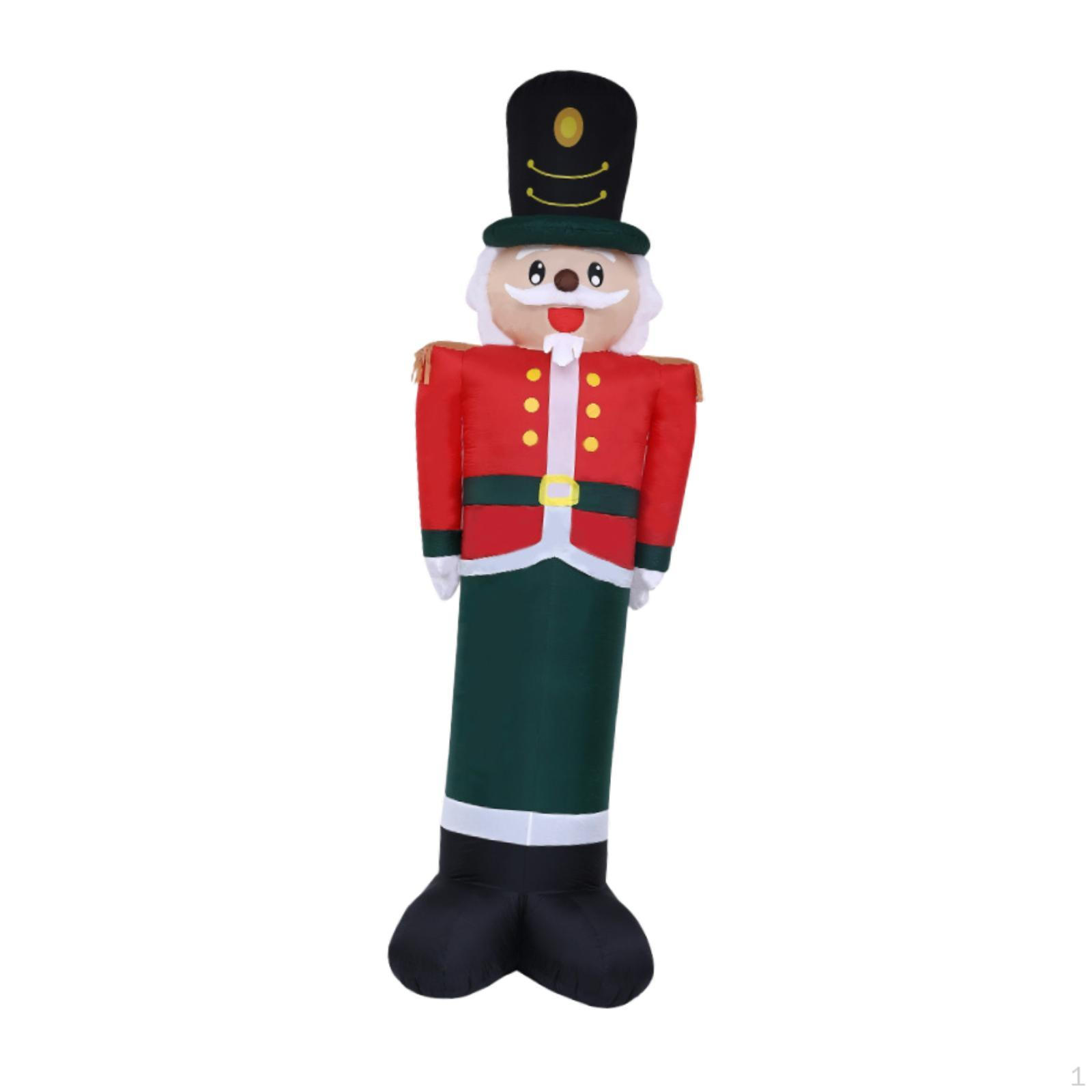 

12ft Christmas Inflatable Nutcracker, with LED Lights Xmas Decoration Lighted Nutcracker