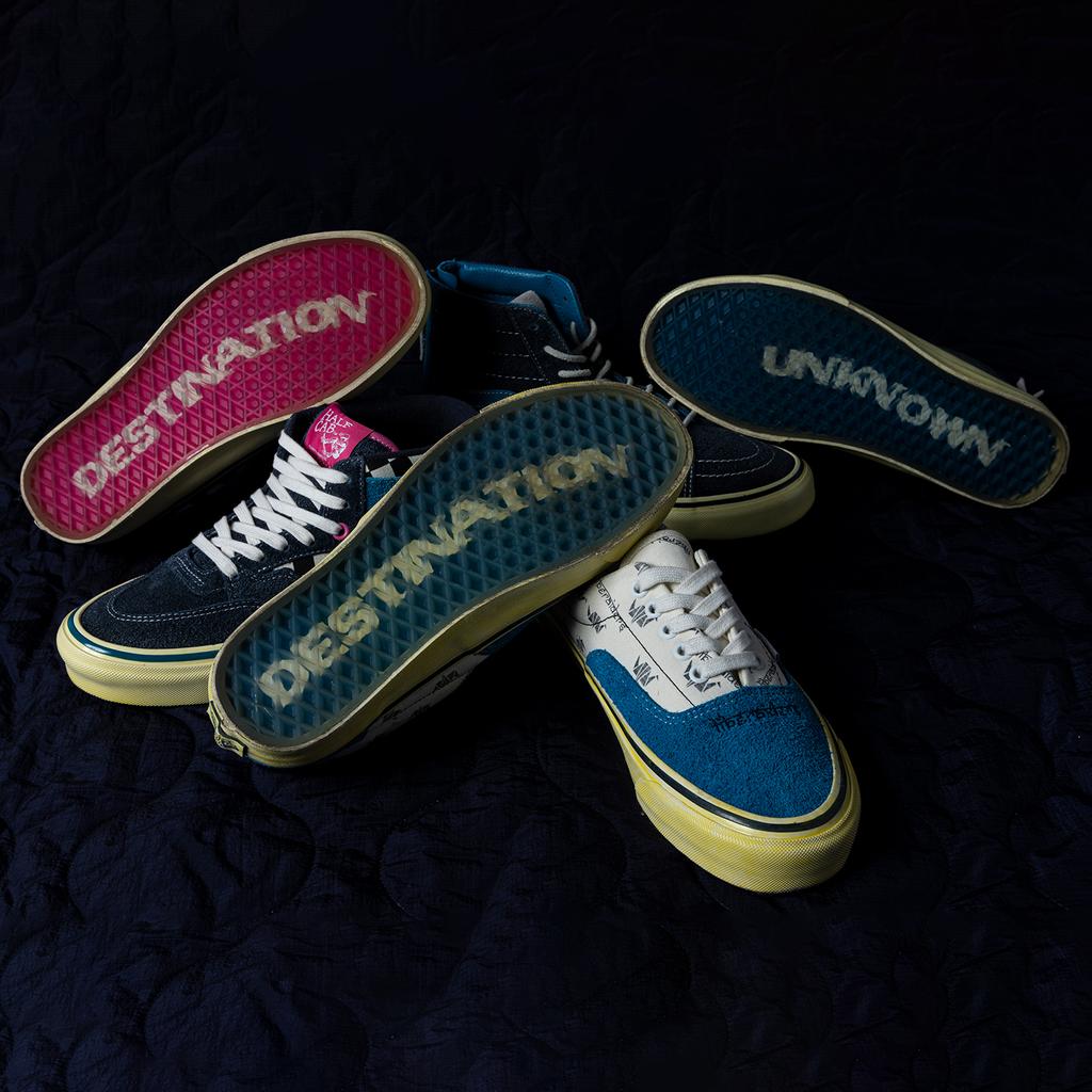 Liberators X Vans Sk8-Hi Reissue Zip Classics Sneakers Unisex Sneakers Blue Yellow VN0A5KRCBZZ