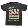 Graphic Men TShirts 40 Years Old Short Sleeve Tee Shirt Gift Idea Tops Made In 1984 Limited Edition Birthday Gift T-Shirt