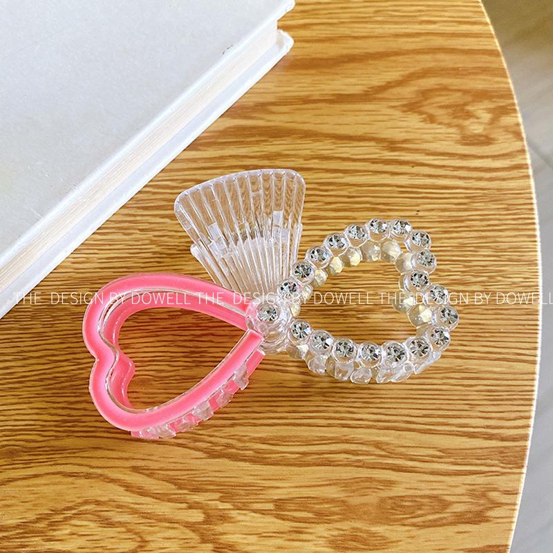 Elegant Fashion Korean Pearl Rhinestone Hair Clip For Women In Heart And Designs Bow