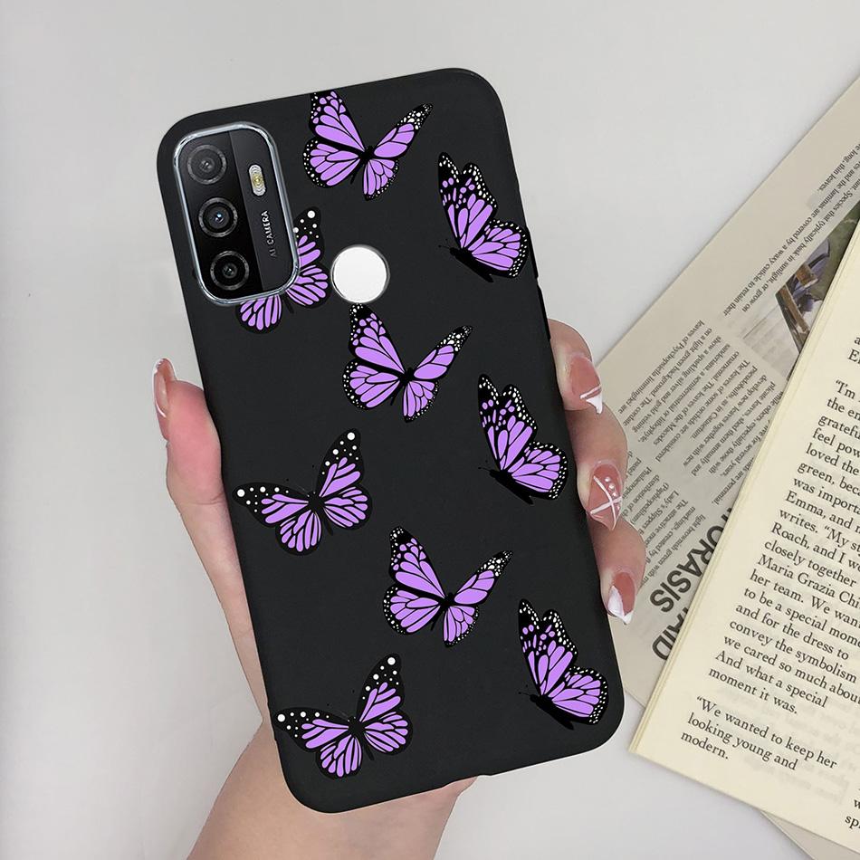 For OPPO A53S 2020 Case Cartoon Coque Heart Painted Silicone Phone Back Cover For Oppo A53s A 53s A53 S Oppoa53 2020 Shell Case