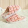 2025 New Autumn and Winter Cute Warm Indoor Home Thick Bottom Fluffy Slippers Butterfly Cotton Slippers