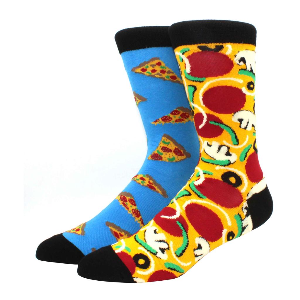 High Quality Combed Cotton Socks food Pattern Long Tube Funny Happy Men Socks Novelty Skateboard Crew Casual Crazy Socks
