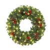 LED Christmas Wreath: Illuminated Door and Window Decoration