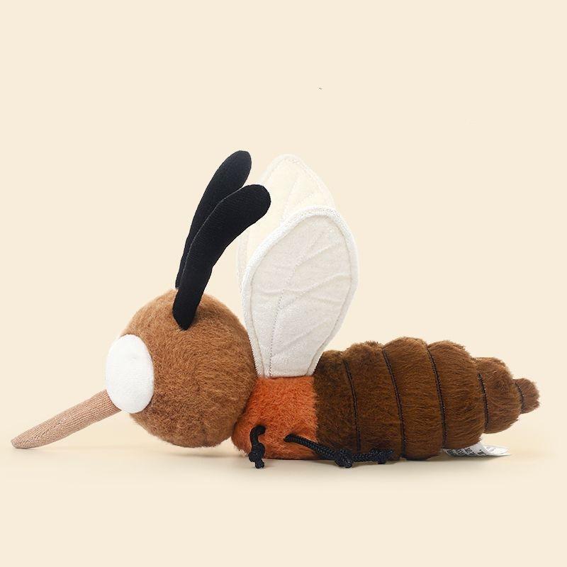 Amusing Lifelike Insect Plushy Item Realistic Mosquito Cockroach Firefly Ladybug Dragonfly Celebration Ornament Snuggly Padded Plushie Surprise