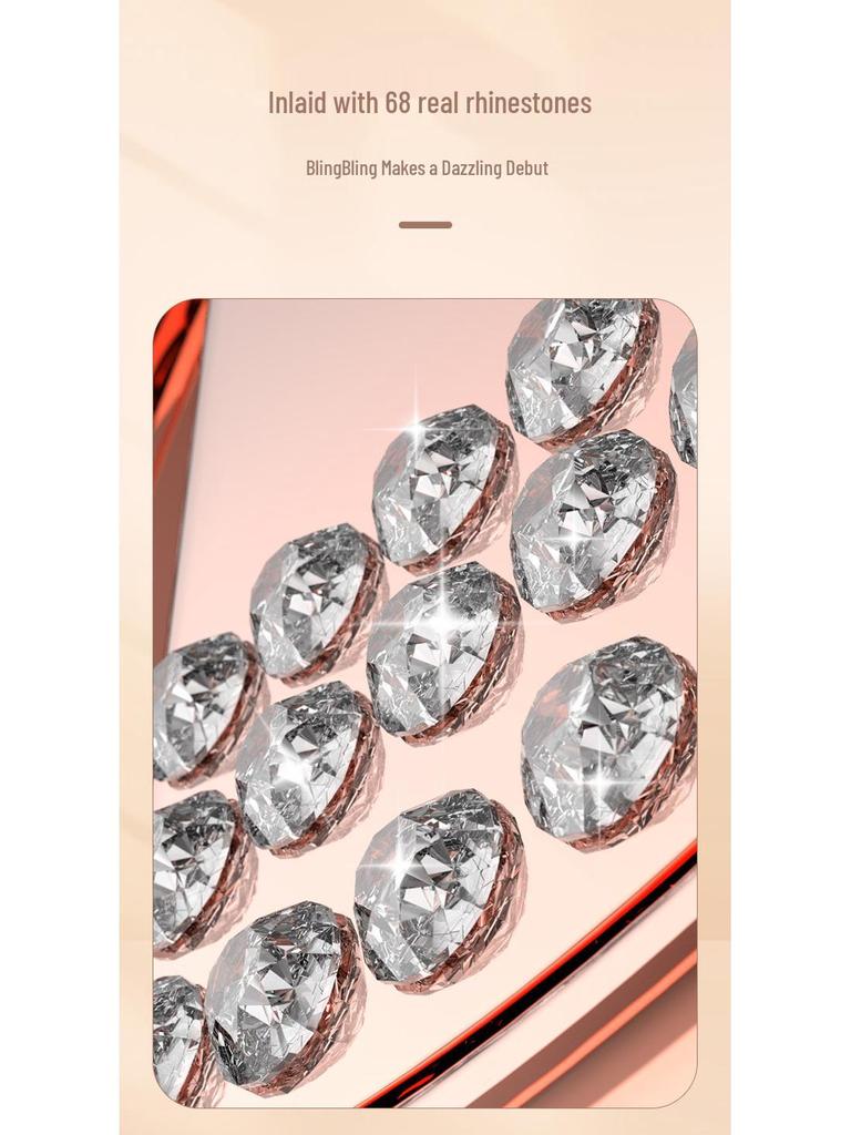 360° Rotating Glitter Diamond Ring Buckle Phone Holder with Magnetic Magsafe Compatibility