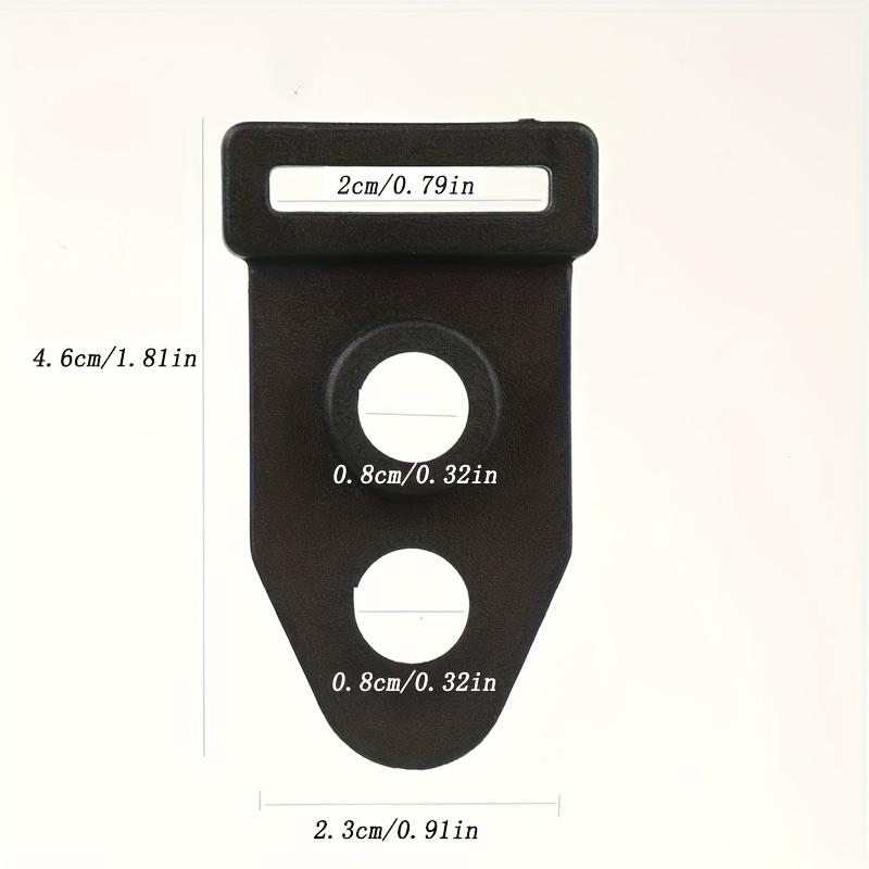 100 ks Příslušenství Double Eyes Black Stan Nožičky Spona na větrné lano Spona Outdoor Camping Cestovní stanová spona