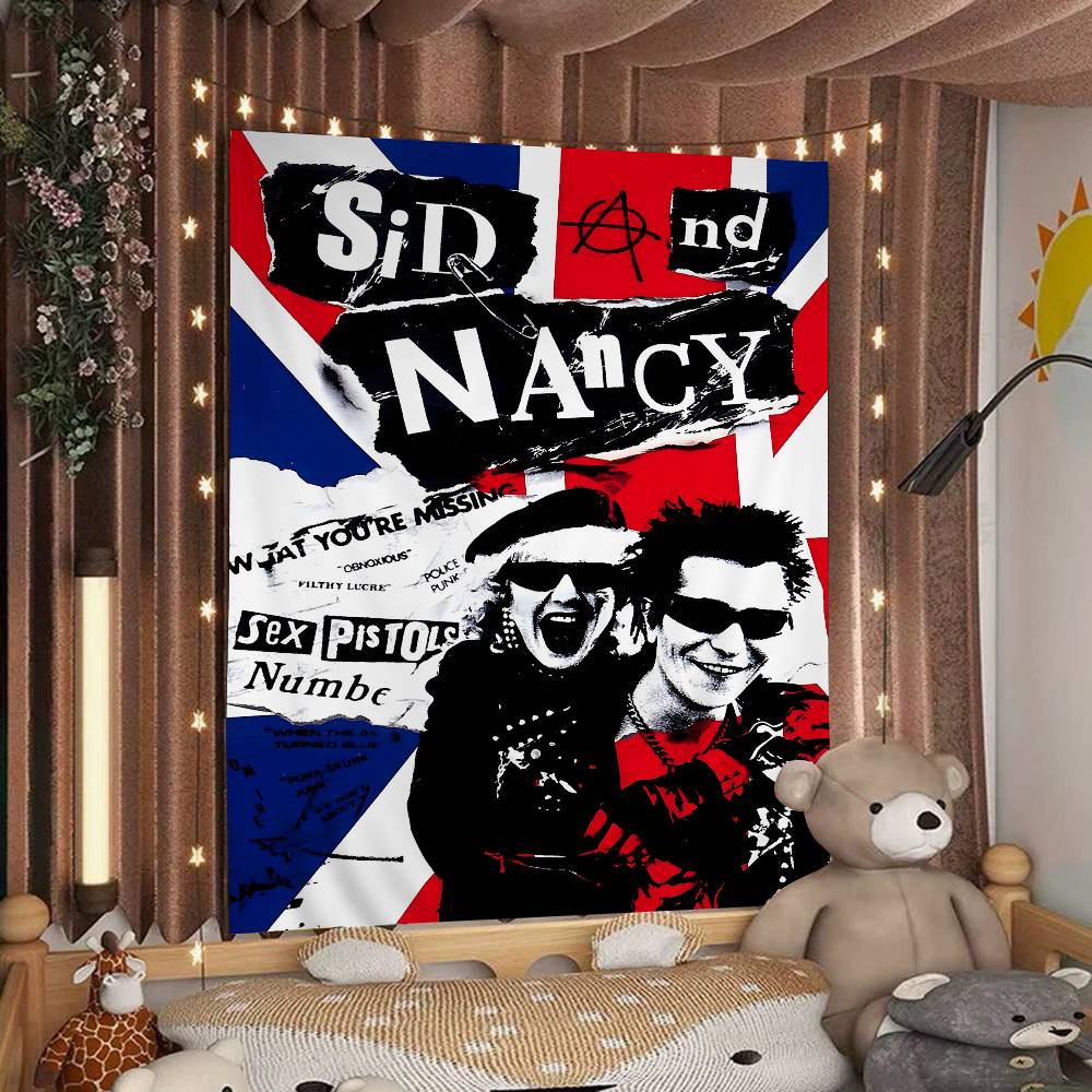 SSex PPistols Rock Band Printed Large Wall Tapestry Art Science Fiction Room Home Decor Decor Blanket