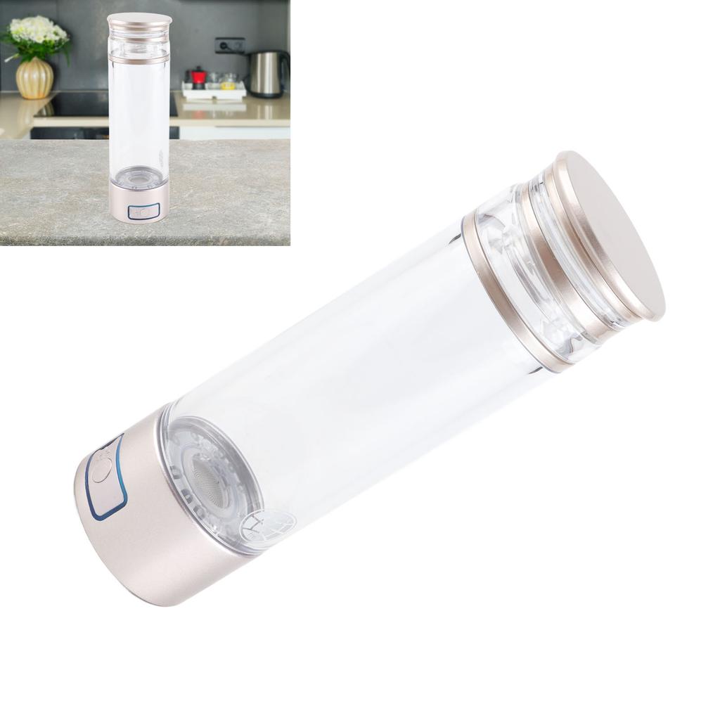 Hydrogen Generator Water Cup 5V 350ml PCTG Pt   2000 to 6000ppb Clr Hydrogen Rich Water Bottle for Home Fitness