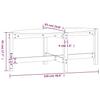 Coffee Table, White, 118x63x45 Cm, Solid Pine Wood