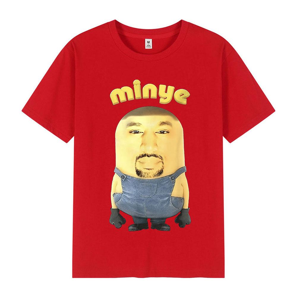 Rapper Kanye West Funny Meme Graphic Fashion Casual T Shirt Men Women Hip Hop Oversized Tshirt Summer Cotton Unisex Tshirts Top