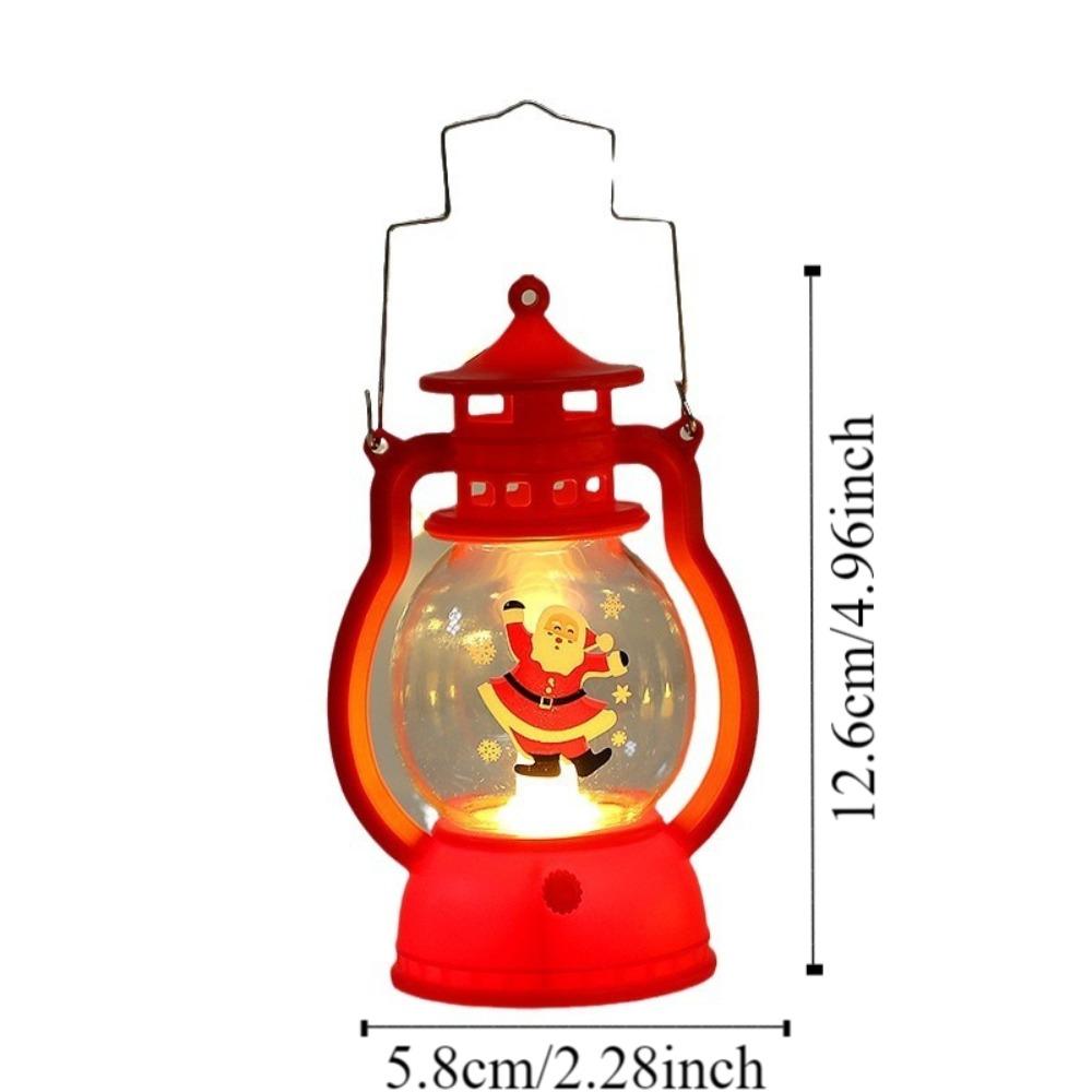 Weihnachtslaterne Dekoration Öllampe Weihnachtsmann Leuchtendes Pferdelicht Weihnachtsfeier Dekor Requisiten
