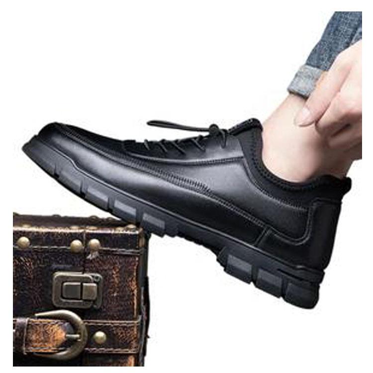 Outdoor walking breathable leather casual shoes large size men's casual shoes comfortable and lightweight four seasons