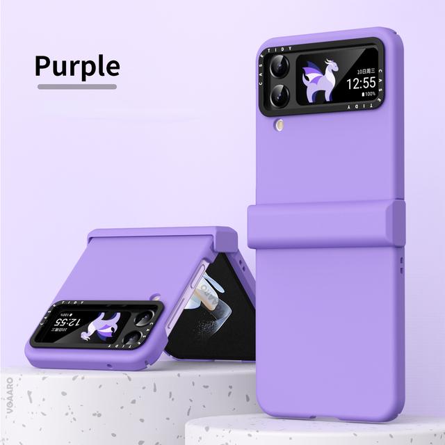 Camera Lens Ring Protector For Samsung Galaxy Z Flip 4 Hinge Case For Samsung Z Flip 3 4 Case Hinge Full Protection Phone Funda