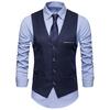 Suit Vest Solid Color Slim Fit V Neck Classic Streetwear Korean Style Autumn Single Breasted Waistcoat for Party