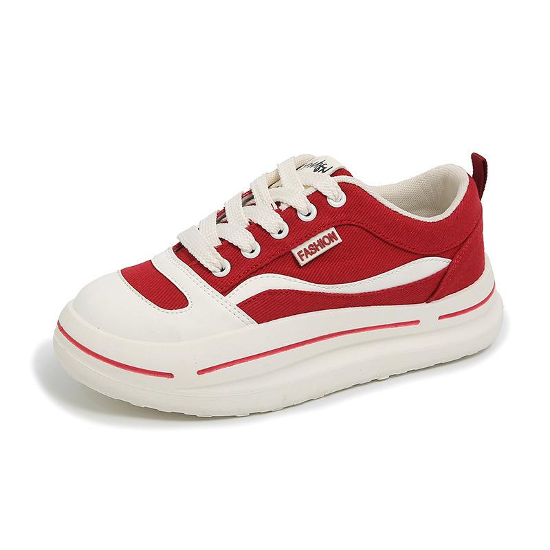 

Platform canvas shoes women s shoes new spring and autumn versatile casual board shoes trendy little white shoes 35