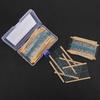 Metal Film Resistor Kit, 1280pcs 1R-10M 1Celsius4W 64 Values Resistor Assortment