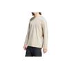 Adidas Einfarbiges Rundhals Langarm T-Shirt Herren Tops Miracle-Beige II3487