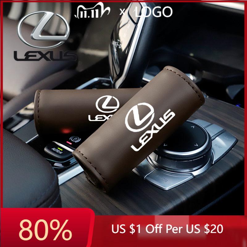 ZAG1 2026 Hot Interior Stickers For Lexus F SPORT ES RX NX LS UX LM LX GX LC RZ IS CT GS RC HS SC 2Pcs Car Door Armrest Leather Case