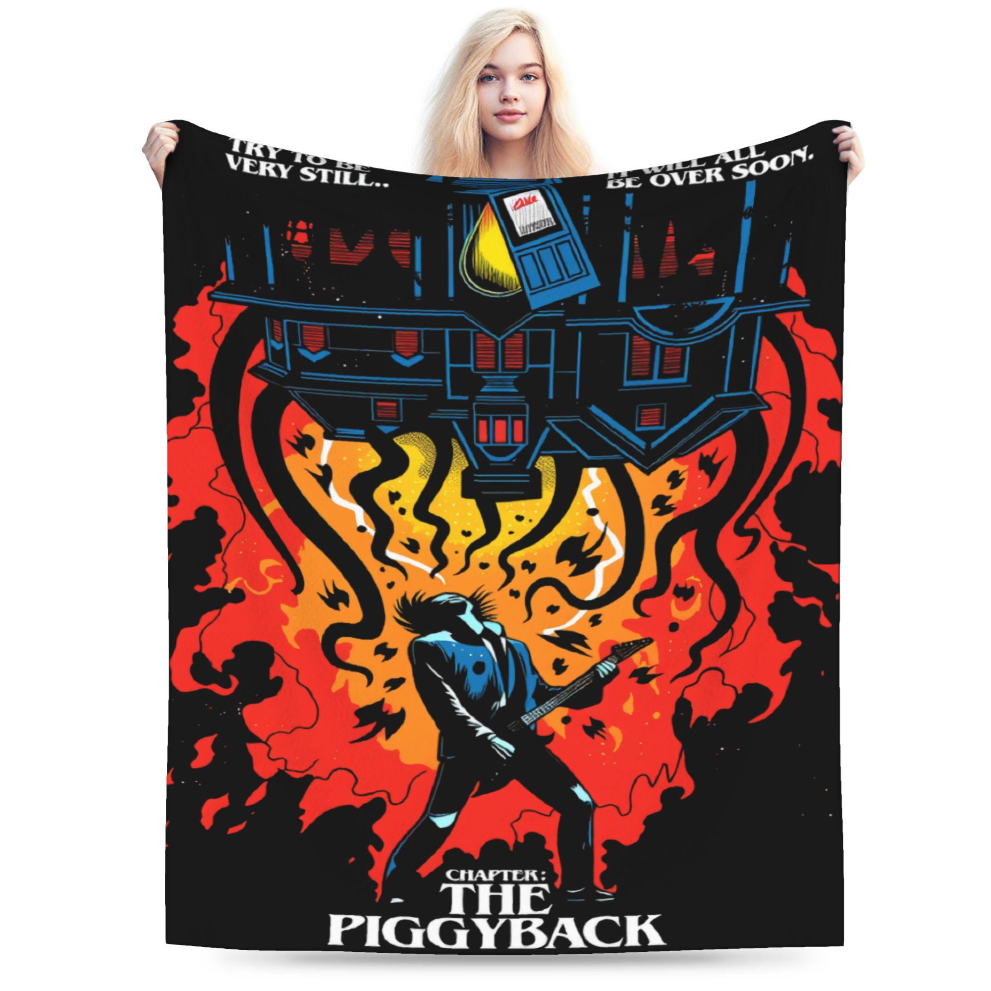 

American TV Series Blanket Quality Super Warm Eddie Munson The Demogorgon Throw Blanket Winter Boy Girl Couch Funny Bedspread 75x90cm