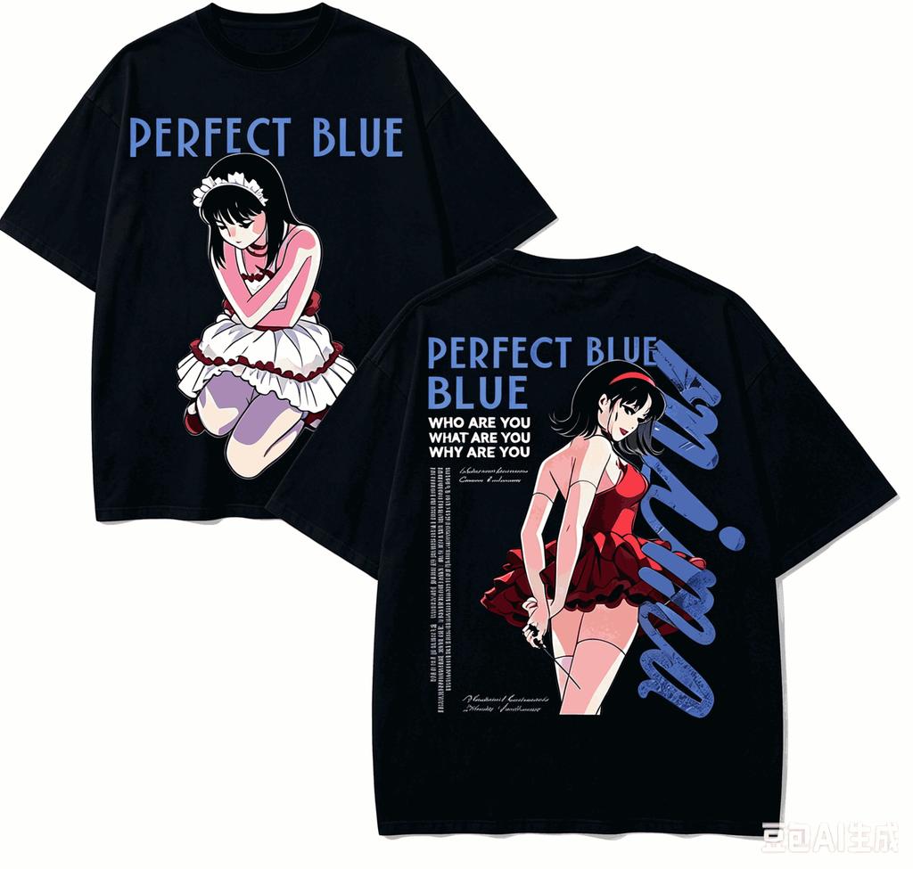 Perfect Blue Anime Lover TShirt Harajuku Cotton NewModel High Street Retro Fashion Oversized Unisex Hot Product Hot Product