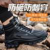High Top Plus Fleecy Warm Boots Smashing and Piercing Steel Baotou Labor Protection Shoes Light Breathable Wear Safety Shoes H66