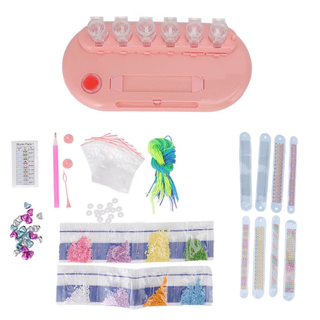 Adjustable Diamond Painting Bracelet Colorful Dot Diamond Decorative Wristband DIY Puzzle Toys