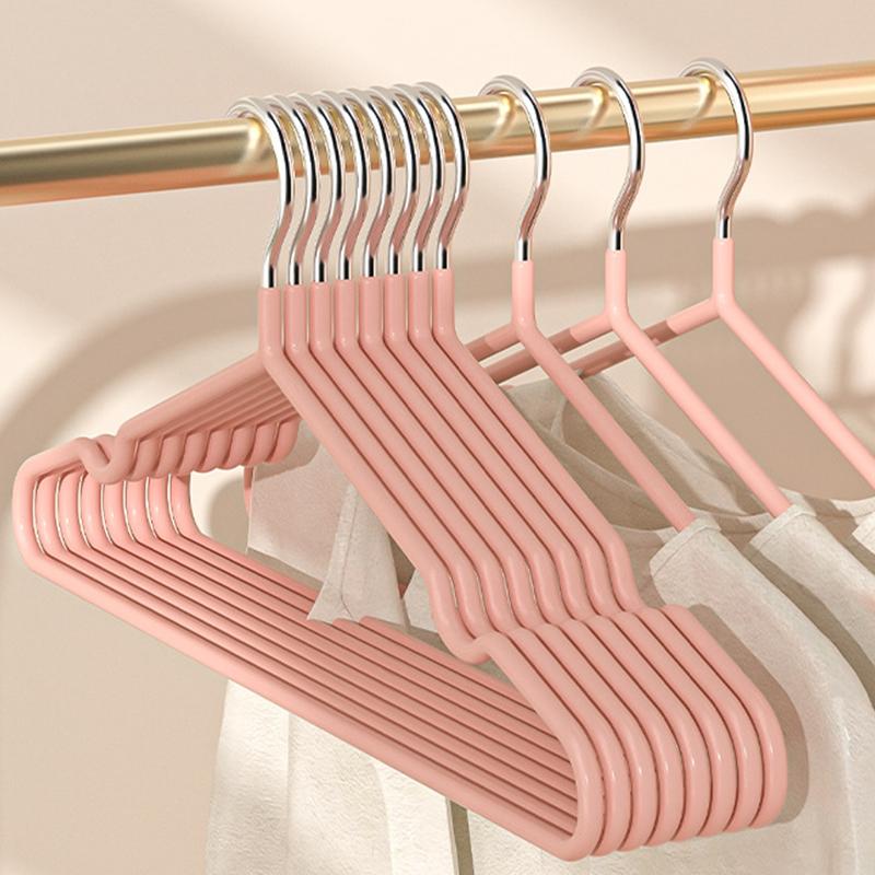 20/10Pcs Traceless Clothes Hangers Metal No-slip Clothes Hangers Durable Strong Clothes Rack Household Wardrobe Organize