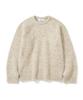 KNITTED (Unixsex) Boucle Raglan Crop Round Knit Oatmeal