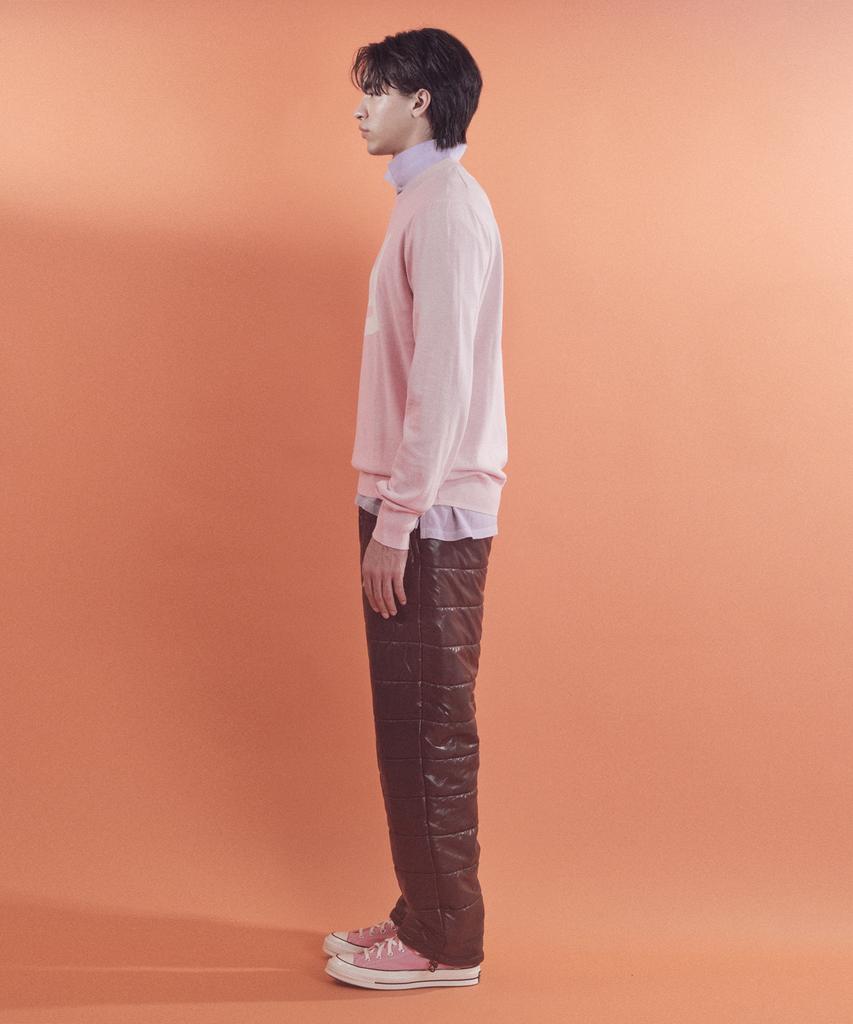 MAYOL My Logo Intarsia Round Neck Knit_Pink